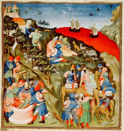 Ms Fr.247 f.25 La storia di Giuseppe, illustrazione, da 