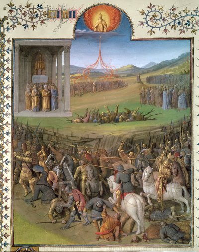 Battaglia degli Ebrei contro i Cananei e il Castigo di Core e dei ribelli, illustrazione da 