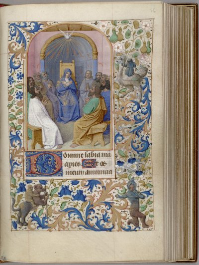 Pentecoste Libro delle Ore da Jean Fouquet