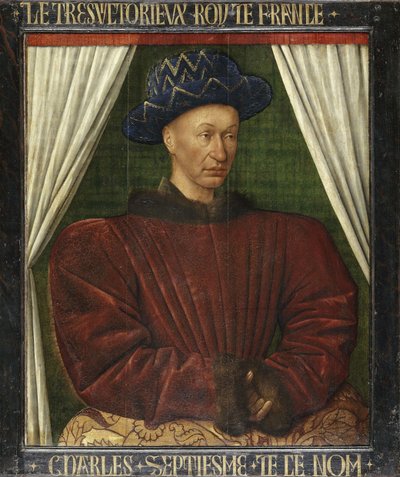 Ritratto del re Carlo VII di Francia da Jean Fouquet