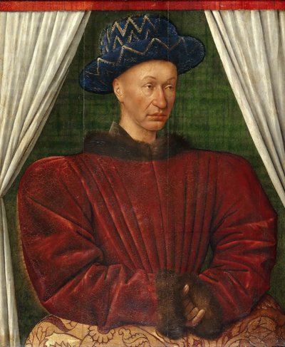 Ritratto del re Carlo VII di Francia, 1445-1450 da Jean Fouquet