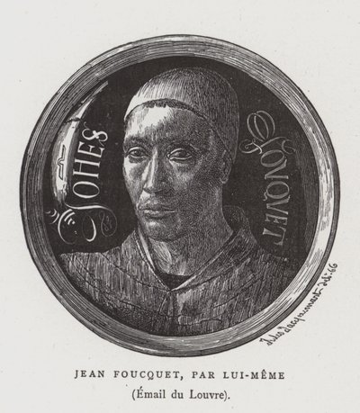 Autoritratto del pittore francese del XV secolo Jean Foucquet da Jean Fouquet