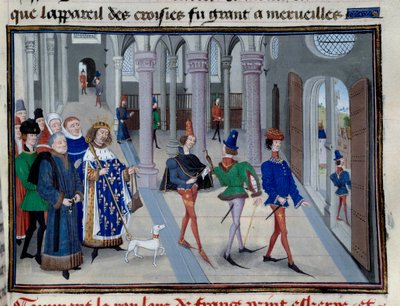 Il re San Luigi (Luigi IX (1214-1270) in procinto di partire per l