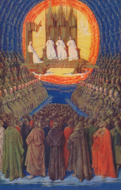 La Trinità nella sua gloria, c1455, 1939 da Jean Fouquet