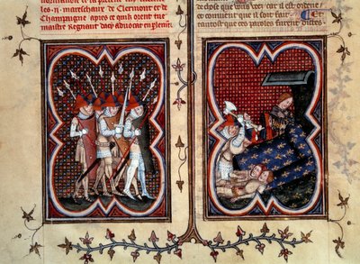 I marescialli Robert de Clermont e Jean de Conflans furono assassinati da Étienne Marcel (1315-1358) e i suoi uomini nella stanza del delfino Carlo (futuro Carlo V) al Palais de la Cité il 22 febbraio da Jean Fouquet