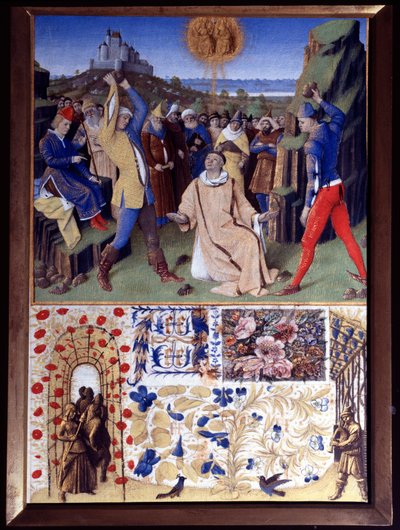 Il martirio di Santo Stefano per lapidazione Miniatura tratta da "Il Libro delle Ore di Etienne Chevalier" di Jean Fouquet (1420-1477/1481) da Jean Fouquet