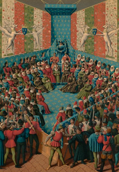 Verdetto su Giovanni II di Alençon da Jean Fouquet