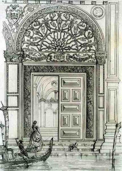 Ingresso sul lungomare del Palazzo Ducale, a Venezia, da 