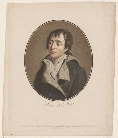 Ritratto di Jean Paul Marat da Jean Francois (after) Garnerey