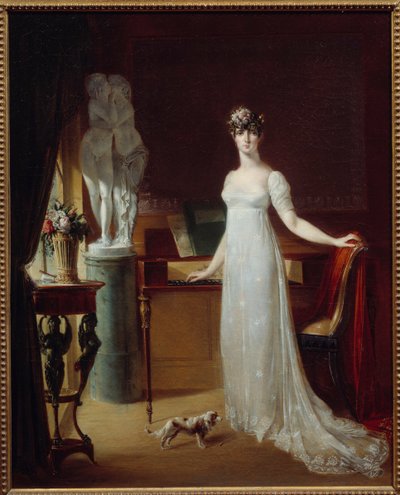 Ritratto a figura intera di Paolina Bonaparte (1780-1825) con Eros e Psiche da Jean Francois Bosio