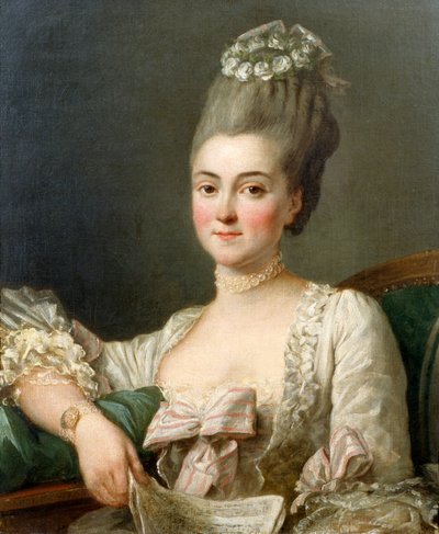 Ritratto di una Signora con un Foglio di Musica da Jean Francois Colson