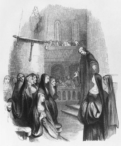 Abelardo che predica al Paracleto, illustrazione da 