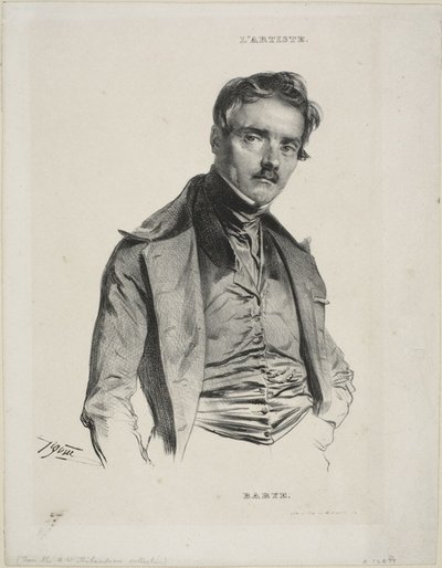 Ritratto dello scultore Antoine-Louis Barye da Jean Francois Gigoux
