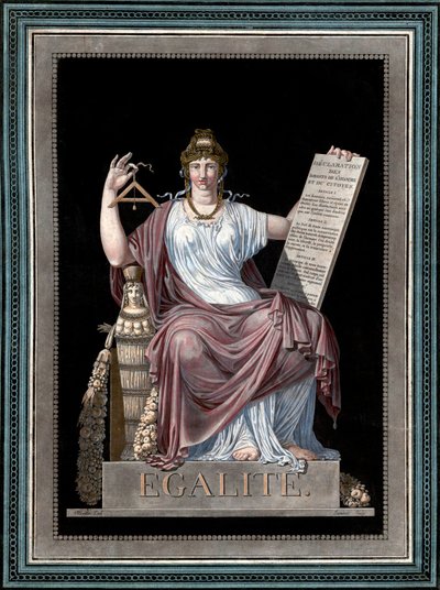 Eguaglianza - incisione di Jean-Francois Janinet (1752-1814) - Allegoria dell