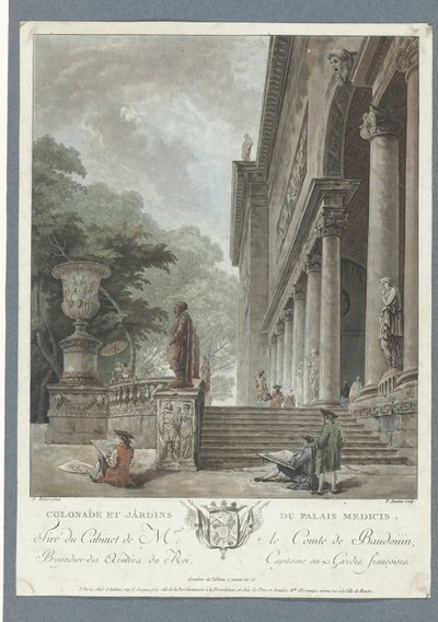 Veduta di Villa Medici da Jean Francois Janinet