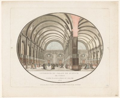Interno del Palazzo di Giustizia di Parigi da Jean Francois Janinet