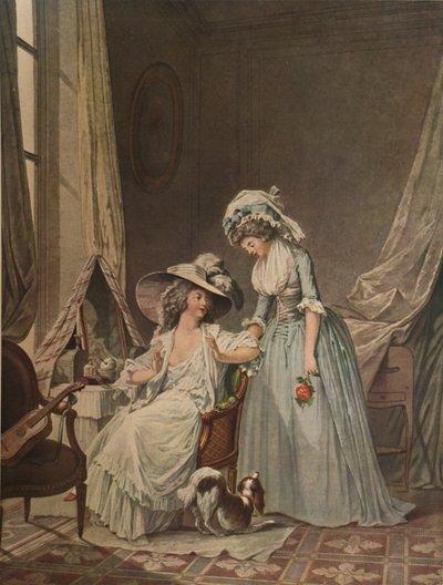 LAveu Difficile, Difficile Confessione, 1787, 1913 da Jean Francois Janinet