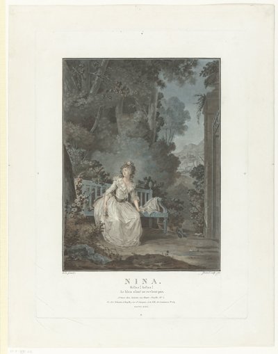 Ritratto di Madame Dugazon da Jean Francois Janinet