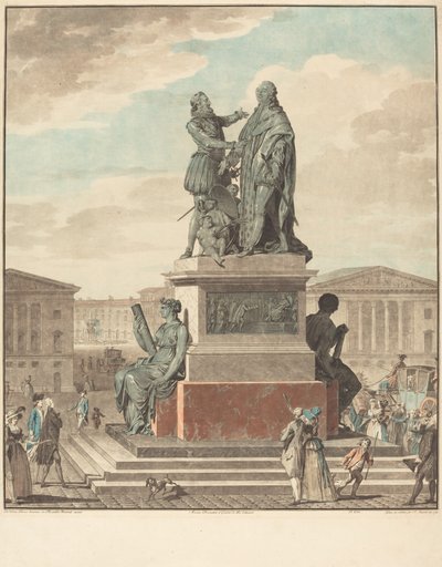 Progetto di un monumento da erigere per il re, 1790 da Jean Francois Janinet