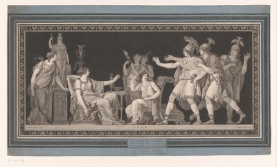 Tarquinio e sua moglie filatrice Lucrezia da Jean Francois Janinet