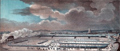 La Festa della Federazione (celebrando la monarchia costituzionale). Parigi, Champ-de-Mars, il 14 luglio da Jean Francois Janinet