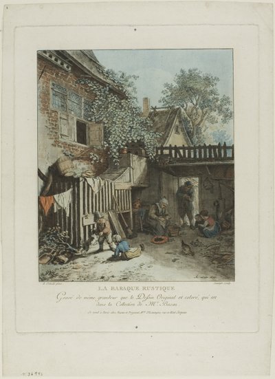 La capanna rustica da Jean Francois Janinet