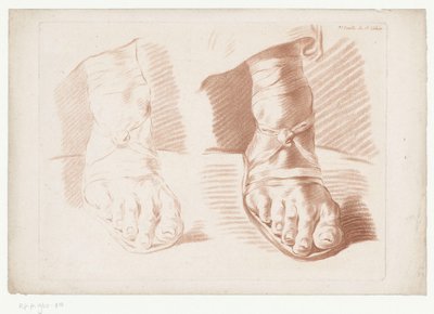 Due piedi in sandali da Jean Francois Janinet
