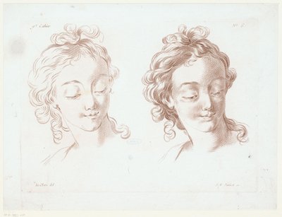 Due teste di donne da Jean Francois Janinet