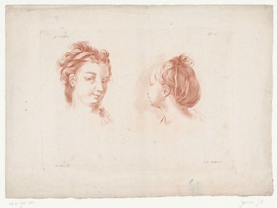 Due teste di donne da Jean Francois Janinet
