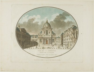 Vista sulla Sorbona da Jean Francois Janinet