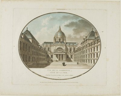 Vista sulla Sorbona da Jean Francois Janinet