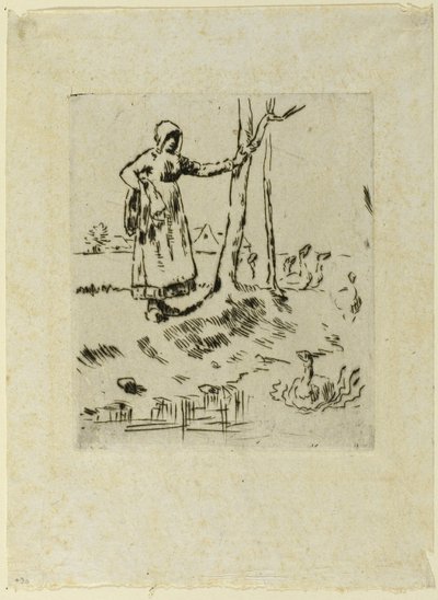 Una ragazza che bada alle oche da Jean Francois Millet