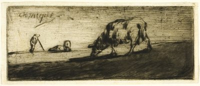 Una pecora al pascolo da Jean Francois Millet