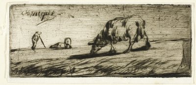 Una pecora che pascola da Jean Francois Millet