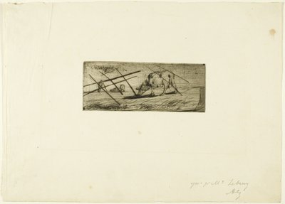Una pecora che pascola da Jean Francois Millet