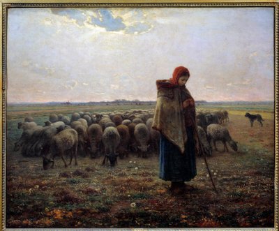 Il pastore e le sue pecore da Jean Francois Millet
