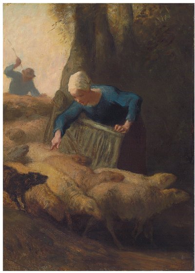 Contando il gregge, 1847-49 da Jean Francois Millet