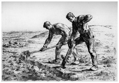 Scavatori, c1835-1875 1924 da Jean Francois Millet