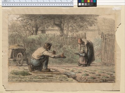 Primi passi, c.1858-66 da Jean Francois Millet