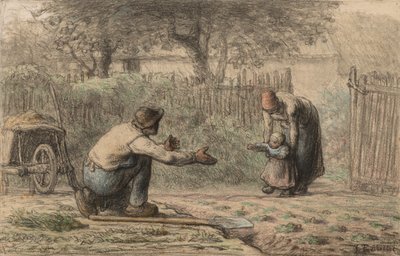 Primi Passi, c. 1858-1866 da Jean Francois Millet