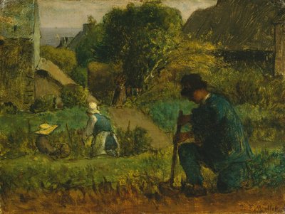 Scena di giardino, 1854 da Jean Francois Millet
