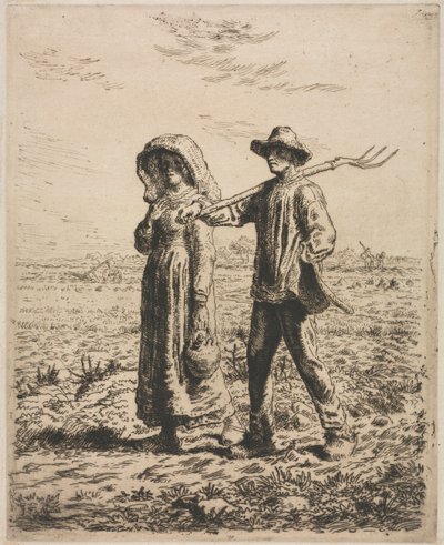 Andare al lavoro da Jean Francois Millet