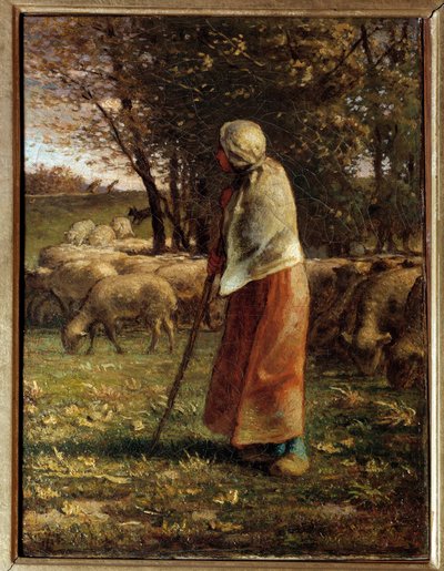 La piccola pastorella da Jean Francois Millet
