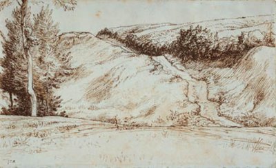 Paesaggio con Pendio Vicino a Vichy da Jean Francois Millet