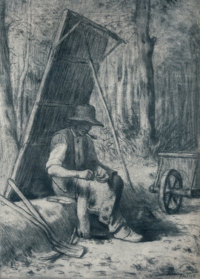Le Cantonnier, il riparatore di strade da Jean Francois Millet