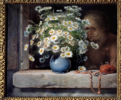 Il mazzo di margherite. Pastello di Jean François Millet da Jean Francois Millet