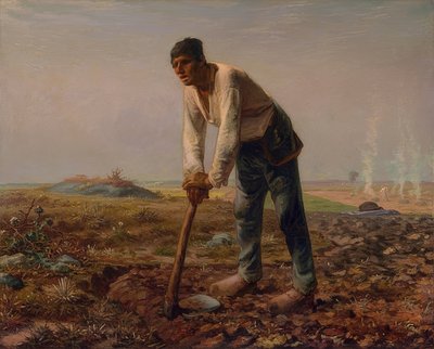 Uomo con una zappa da Jean Francois Millet