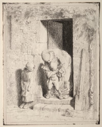 Precauzione materna da Jean Francois Millet