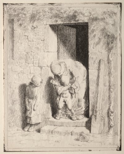 Precauzione materna da Jean Francois Millet