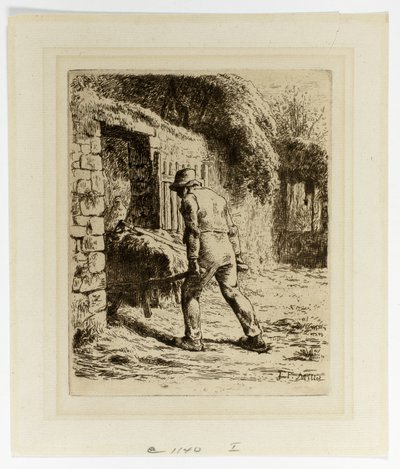 Contadino con una Carriola da Jean Francois Millet